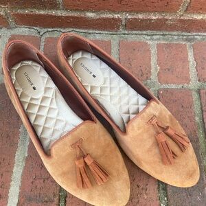Birdies Tan Flats with Quilted Comfort